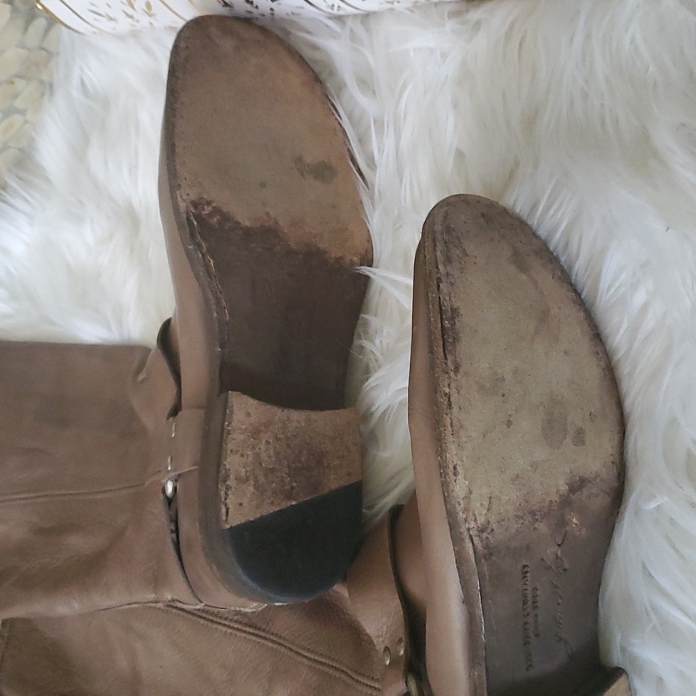 Frye Phillip harness brown Leather  long riding boots size 9B - Picture 4 of 16